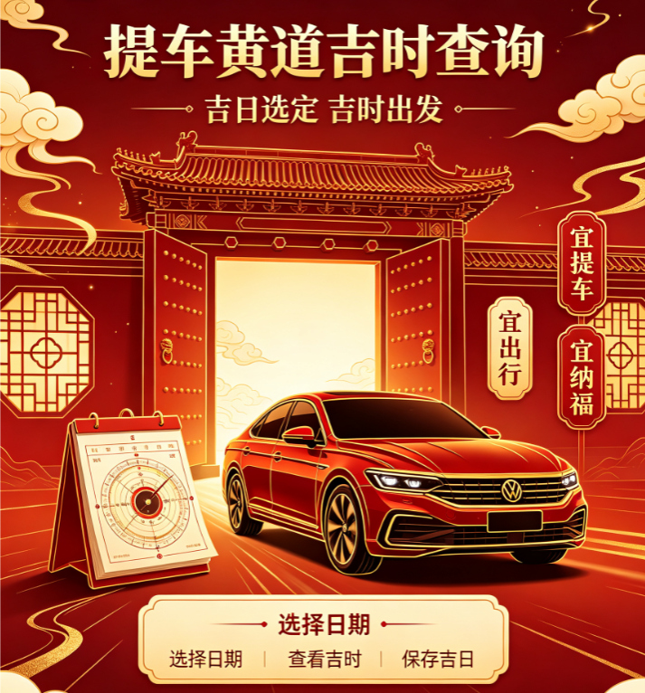 提新车吉利日子-万年历提车吉日查询
